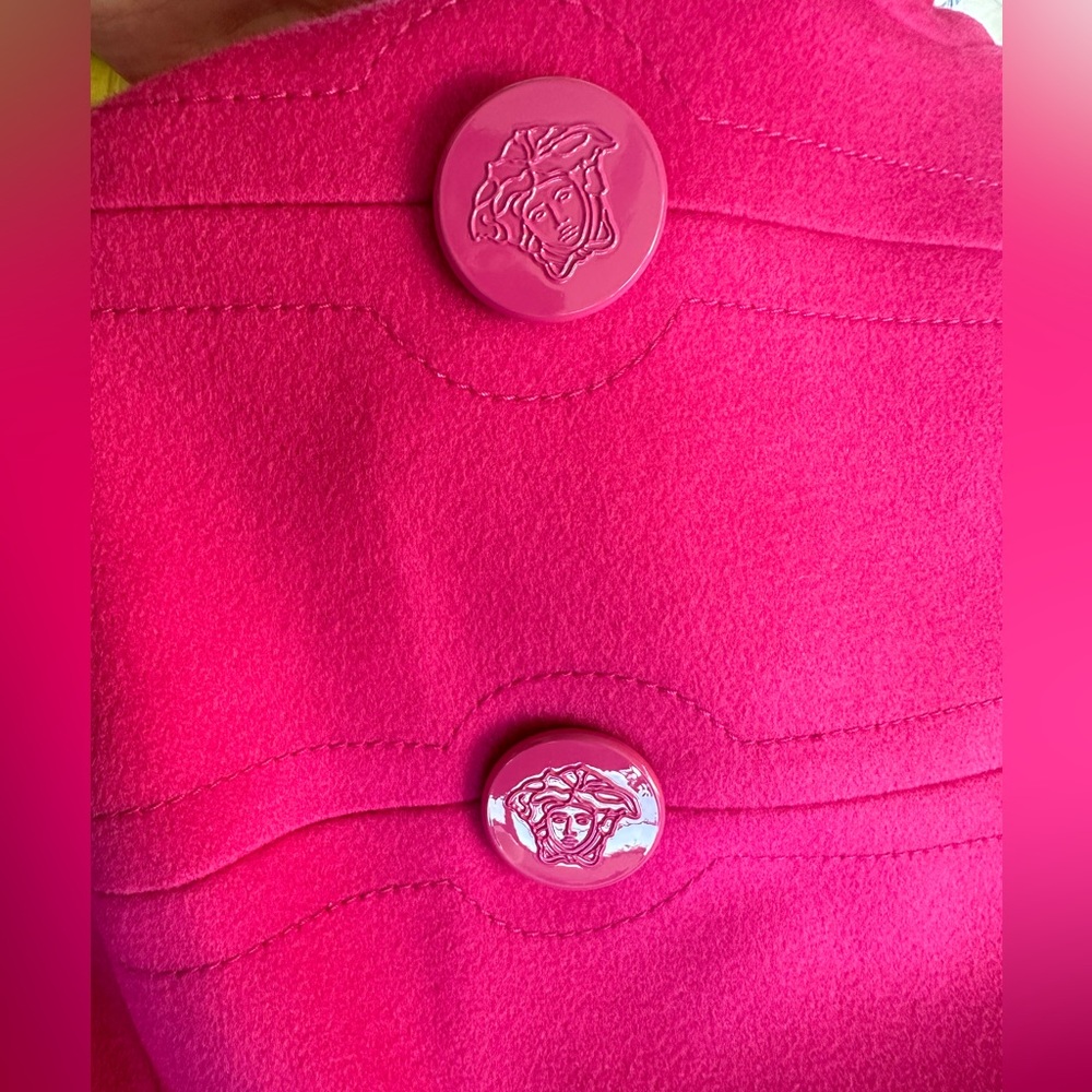 Versace wool fuchsia Coat - Picture 12 of 12
